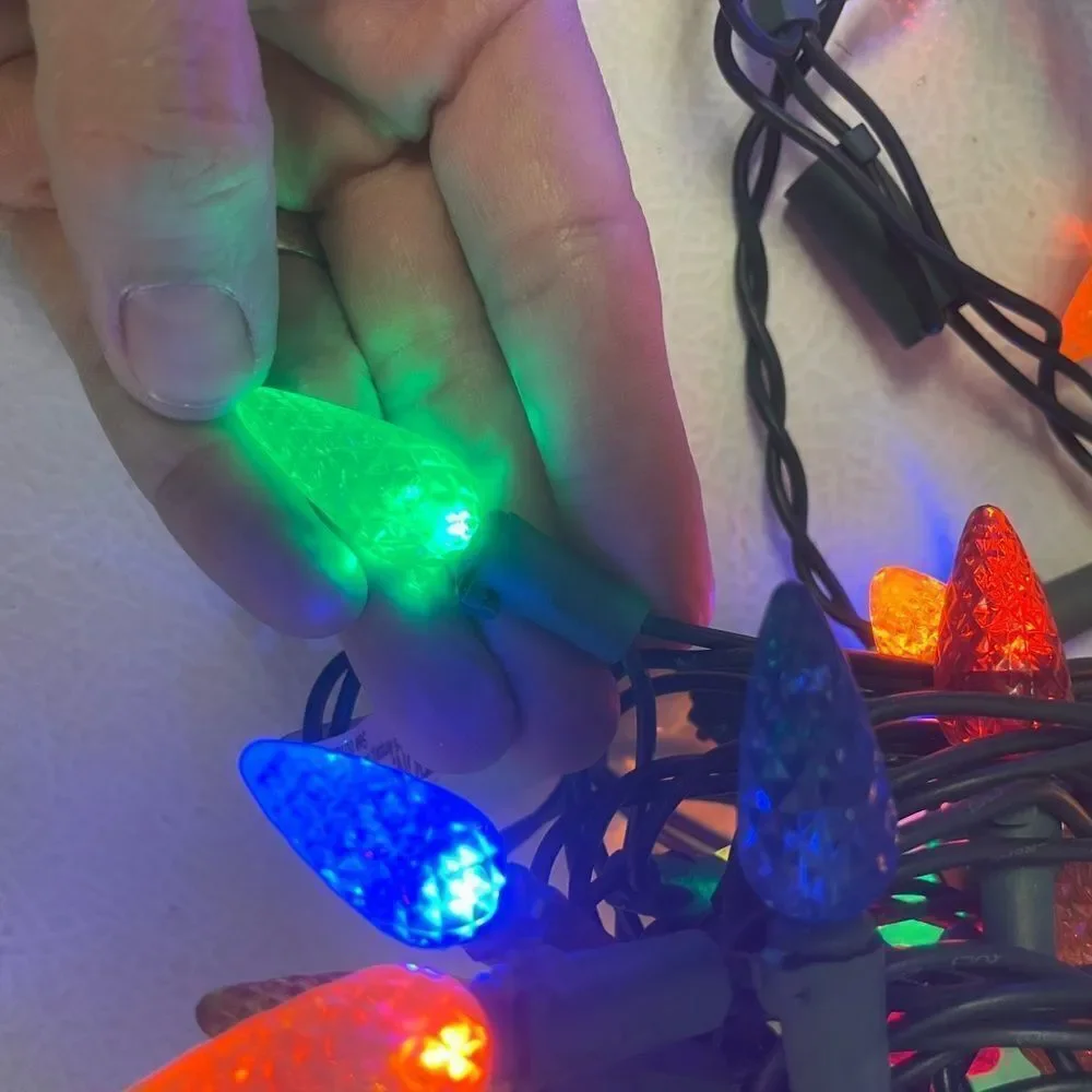 Vintage Christmas Tree string Lights READ